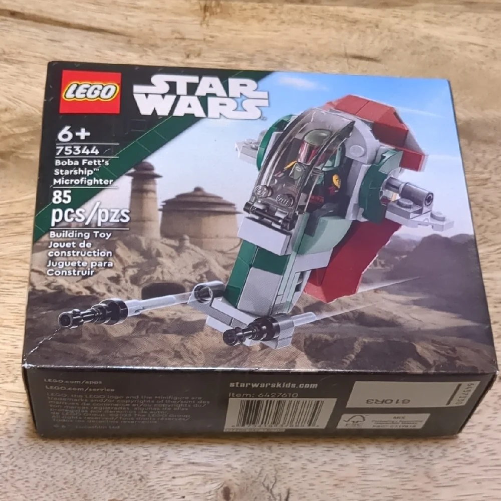 NWT LEGO 75344 Star Wars Boba Fett's Starship Microfighter Gray - Picture 1 of 7